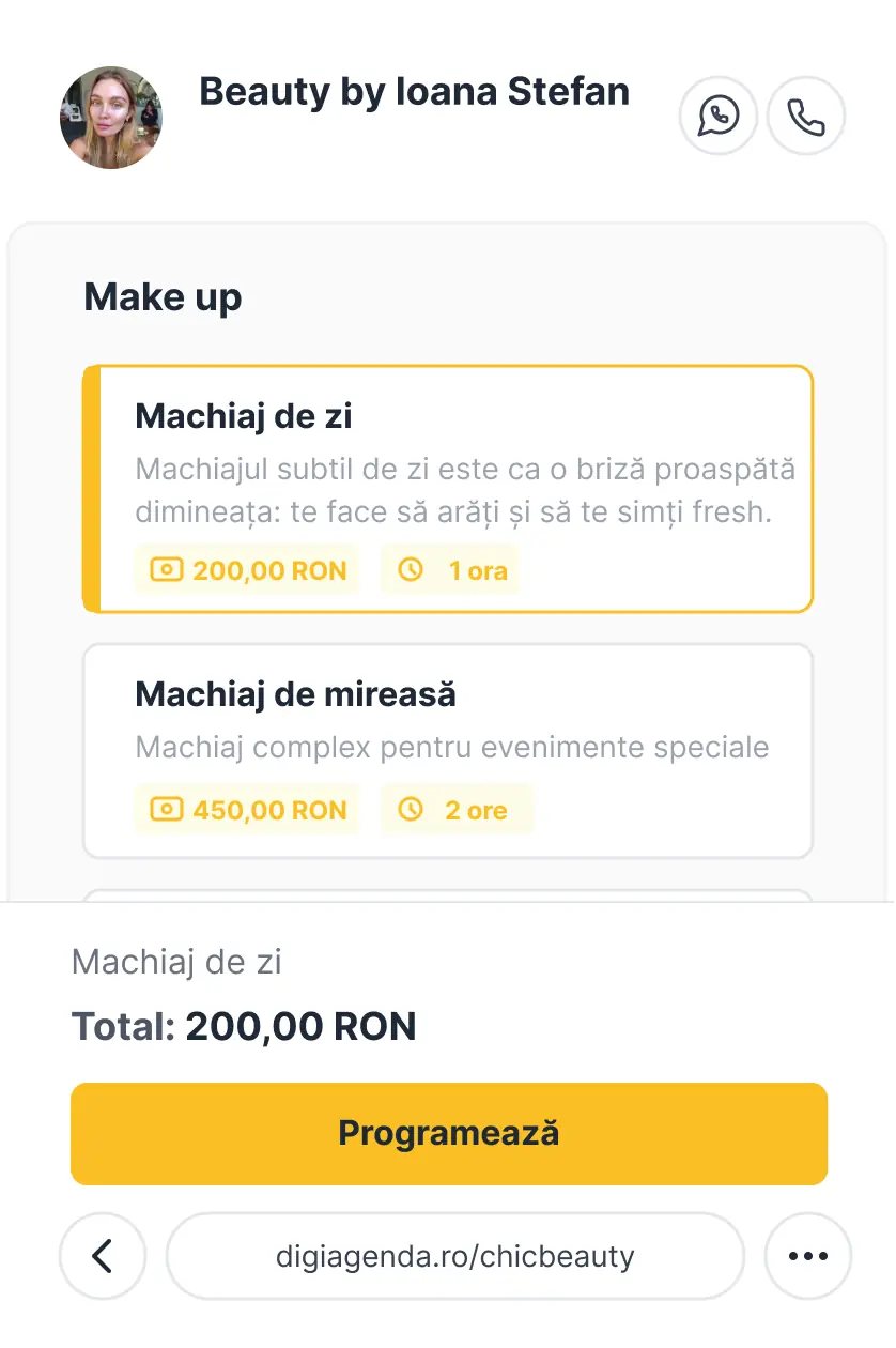 Pagina prezentare
